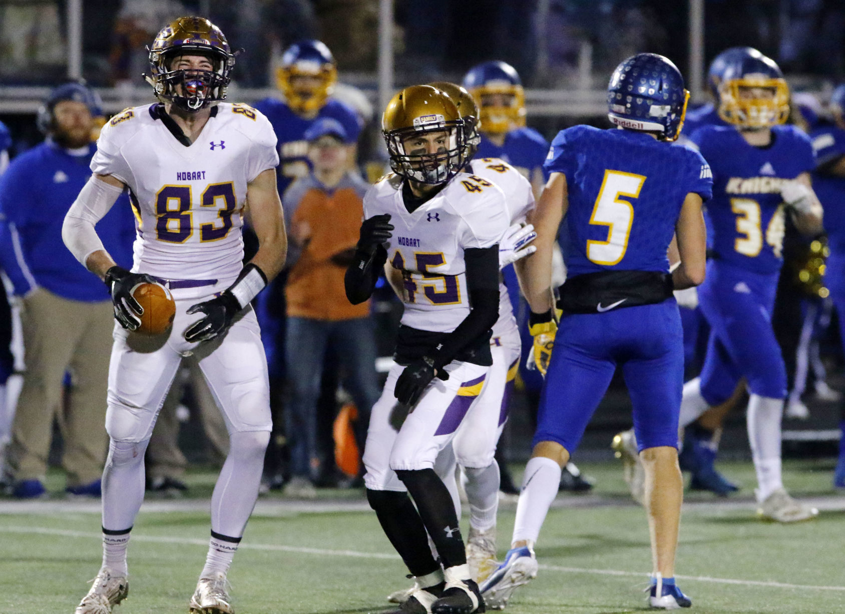 4A football semistate: Hobart vs. East Noble